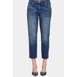 AMO Tomboy Boyfriend Denim Blue Jeans in Dive Bar Size 25